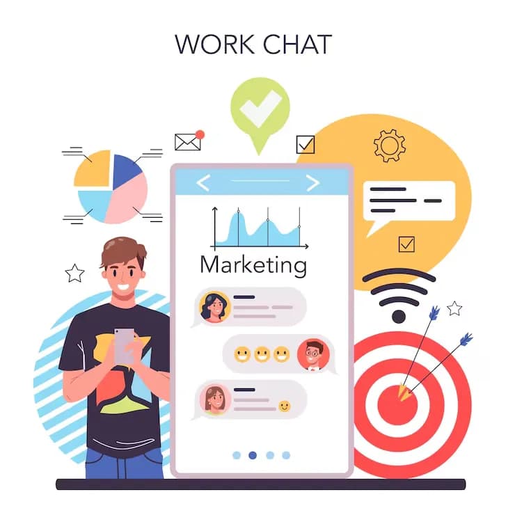 Digital marketing illustration